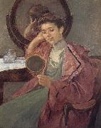 Mary Cassatt Lady in front of the dressing table Sweden oil painting artist